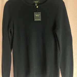 Charter Club Women's Black Cashmere Crewneck Sweater